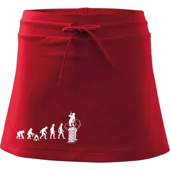 Dámská sukně Evoluce kominík - Sportovní sukně - two in one - XL ( Červená )