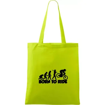 Evoluce Born to ride - Taška bavlněná - 42 x 38 cm ( Limetková )