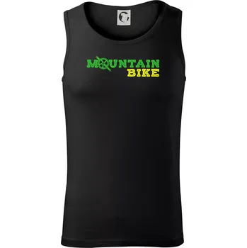 Mountain Bike nápis - Tílko pánské Core - S ( Černá )
