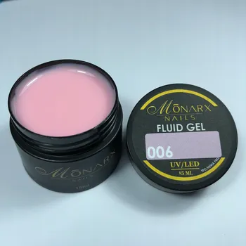Lak na nehty Monarx Tekutý gel na nehty FLUID GEL 006 (bez HEMA/TPO) 15 ml.