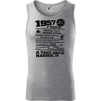 1957 v kostce - Tílko pánské Core - 2XL ( Tmavě šedý melír )