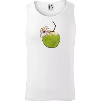 Kokosový nápoj - Tílko pánské Core - L ( Bílá )