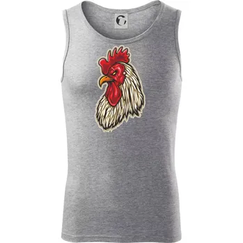 Kohout naštvaný - Tílko pánské Core - S ( Tmavě šedý melír )