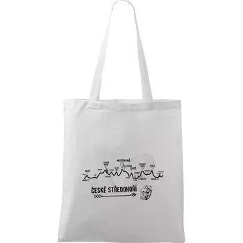 Profil České středohoří - Taška bavlněná - 42 x 38 cm ( Bílá )