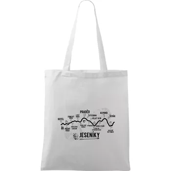 Nákupní taška Profil Jeseníky - Taška bavlněná - 42 x 38 cm ( Bílá )