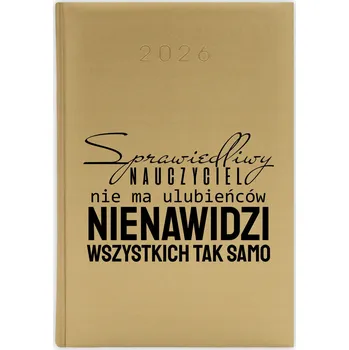 Kalendář Knižkový kalendář pro učitele 2026 A5 zlatý