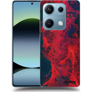 Pouzdro na mobilní telefon Picasee silikonový černý obal pro Xiaomi Redmi Note 14S - Organic red
