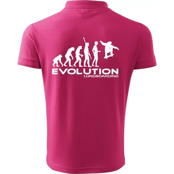 Pánská košile Evoluce longboard jump - Polokošile pánská Pique Polo 203 - S ( Purpurová )