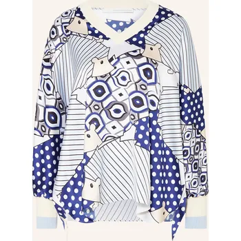 Dámská halenka Herzen's Angelegenheit Dámská Halenka Z Hedvábí, modrá / bílá...