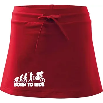 Dámská sukně Evoluce Born to ride - Sportovní sukně - two in one - XS ( Červená )
