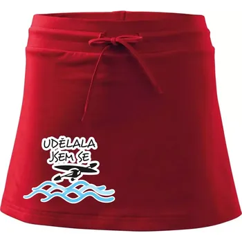 Dámská sukně Udělala jsem se - Sportovní sukně - two in one - M ( Červená )