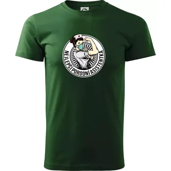 Nejlepší porodní asistentka - Triko extra velké (5-8XL) - 8XL ( Lahvově zelená )