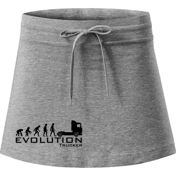 Dámská sukně Evoluce trucker - Sportovní sukně - two in one - XL ( Tmavě šedý melír )