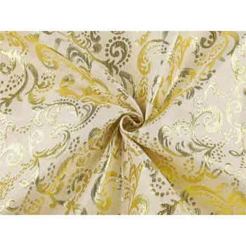 Dekorační lurexová látka, barva 3 (110 g/m²) zlatá sv.