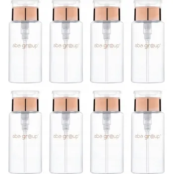 Dávkovač mýdla Dávkovač tekutin 300 ml, růžové zlato, 8 kusů. Lahvička s pumpičkou na aceton