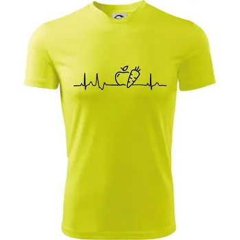 EKG zelenina - Dětské triko sportovní (dresovina) - 158 cm/12 let ( Neonově žlutá )