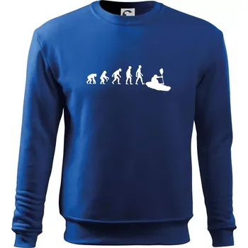Chlapecké tričko Evoluce kajak - Mikina Essential dětská - 146 cm/10 let ( Královská modrá )