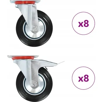 Vrták 16 otočných koleček vidaXL 160 mm