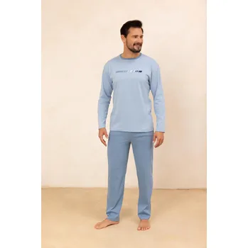 Pánské pyžamo PÁNSKÉ PYŽAMO 494 BIG J/25 světle modrá 2XL