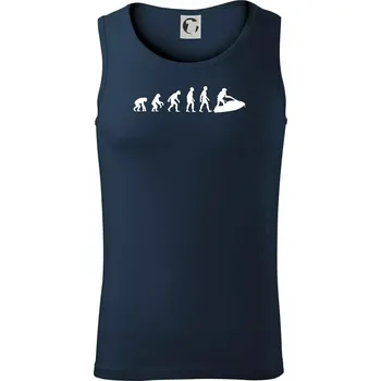 Evoluce vodní skútr - Tílko pánské Core - S ( Námořní modrá (velmi tmavá - téměř černá) )