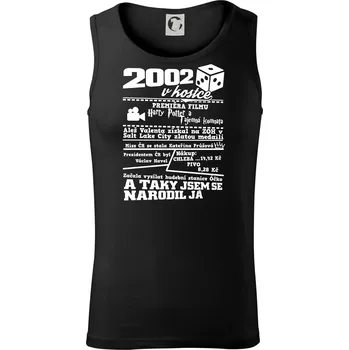 2002 v kostce - Tílko pánské Core - XL ( Černá )