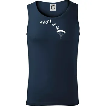 Evoluce parašutista seskok - Tílko pánské Core - 2XL ( Námořní modrá (velmi tmavá - téměř černá) )