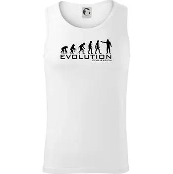 Evoluce civilizace - Tílko pánské Core - M ( Bílá )