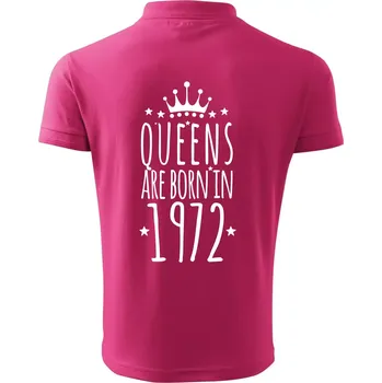 Pánská košile Queens are born in 1972 - Polokošile pánská Pique Polo 203 - 2XL ( Purpurová )