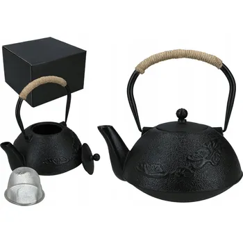 Konvice na čaj Tradiční litinová Konvice Hanipol 1,2 l černá