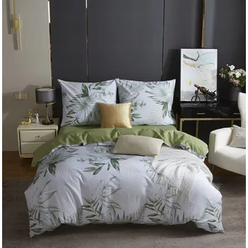 Povlečení POVLEČENÍ 160x200 + 2 POVLEČENÍ NA POLŠTÁŘ 70x80 OBOUSTRANNÉ SATÉNOVÉ LISTY