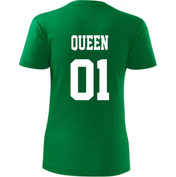 Dámské tričko Zelené dámské tričko Queen - triko queen - barva zelená - velikost S