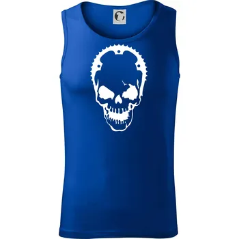 Rozeta lebka - Tílko pánské Core - M ( Královská modrá )