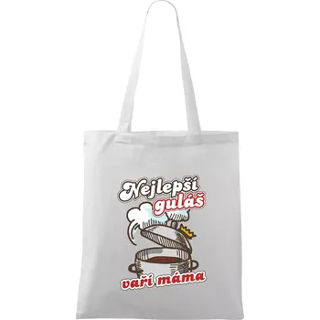 Nejlepší guláš vaří máma - Taška bavlněná - 42 x 38 cm ( Bílá )