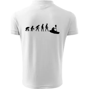 Pánská košile Evoluce kajak - Polokošile pánská Pique Polo 203 - 5XL ( Bílá )