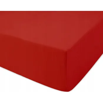 Prostěradlo Prostěradlo s gumou 120x200 pružné JERSEY 100% BAVLNA červené