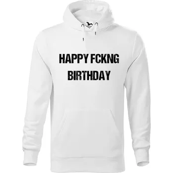 Pánská mikina DOBRÝ TRIKO Pánská mikina s potiskem FCKNG Velikost pánské mikiny: L, Barva: Bílá