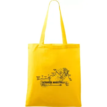 Profil Tatranská magistrála - Taška bavlněná - 42 x 38 cm ( Žlutá )