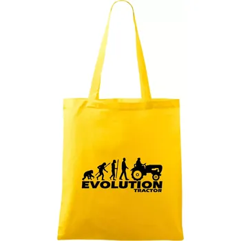 Evoluce traktor - Taška bavlněná - 42 x 38 cm ( Žlutá )