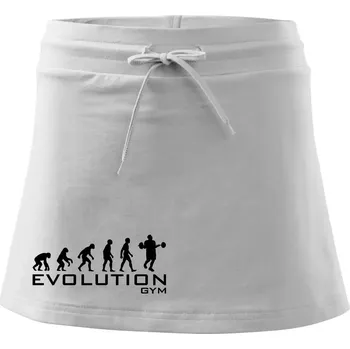 Dámská sukně Evoluce Gym - Sportovní sukně - two in one - XS ( Bílá )