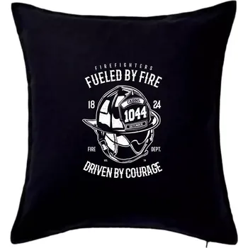 Polštář Fueled By Fire - Polštář 50x50 - 50x50 - Pouze potah ( Černá )