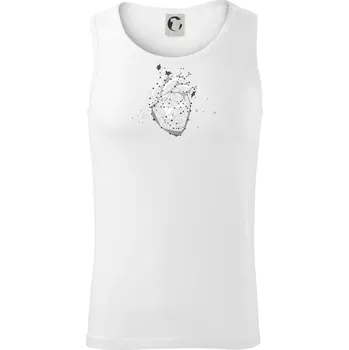 Lidské srdce - Tílko pánské Core - L ( Bílá )