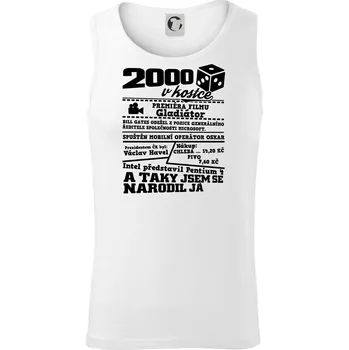 2000 v kostce - Tílko pánské Core - L ( Bílá )