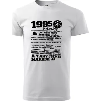 1995 v kostce - Triko extra velké (5-8XL) - 7XL ( Bílá )