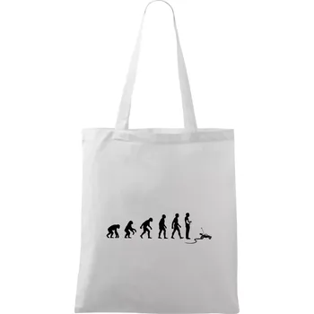 Nákupní taška Evoluce RC model auto - Taška bavlněná - 42 x 38 cm ( Bílá )