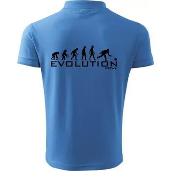 Pánská košile Evolution Bowl - Polokošile pánská Pique Polo 203 - 4XL ( Azurově modrá )