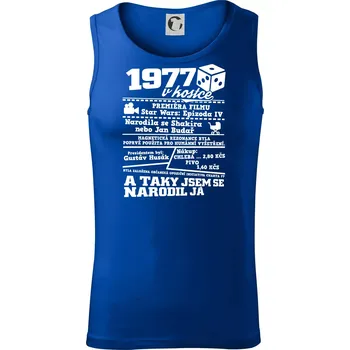 1977 v kostce - Tílko pánské Core - L ( Královská modrá )