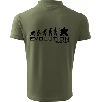 Pánská košile Evoluce Hockey brankář - Polokošile pánská Pique Polo 203 - 4XL ( Khaki )