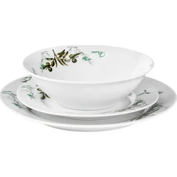 Talíř Jídelní servis Prima Deco OBĚDOVÝ SERVIS PRO 6 OSOB OLIVA 18 PC 18 ks