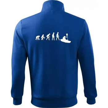 Pánská mikina Evoluce kajak - Mikina bez kapuce Adventure - M ( Královská modrá )