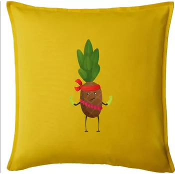 Polštář Ananas indián - Polštář 50x50 - 50x50 - Pouze potah ( Žlutá )